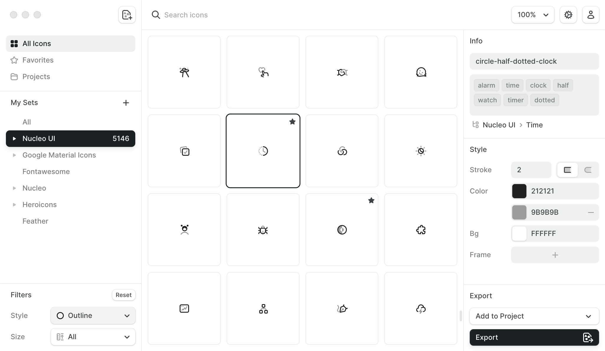 Preview of Nucleo app