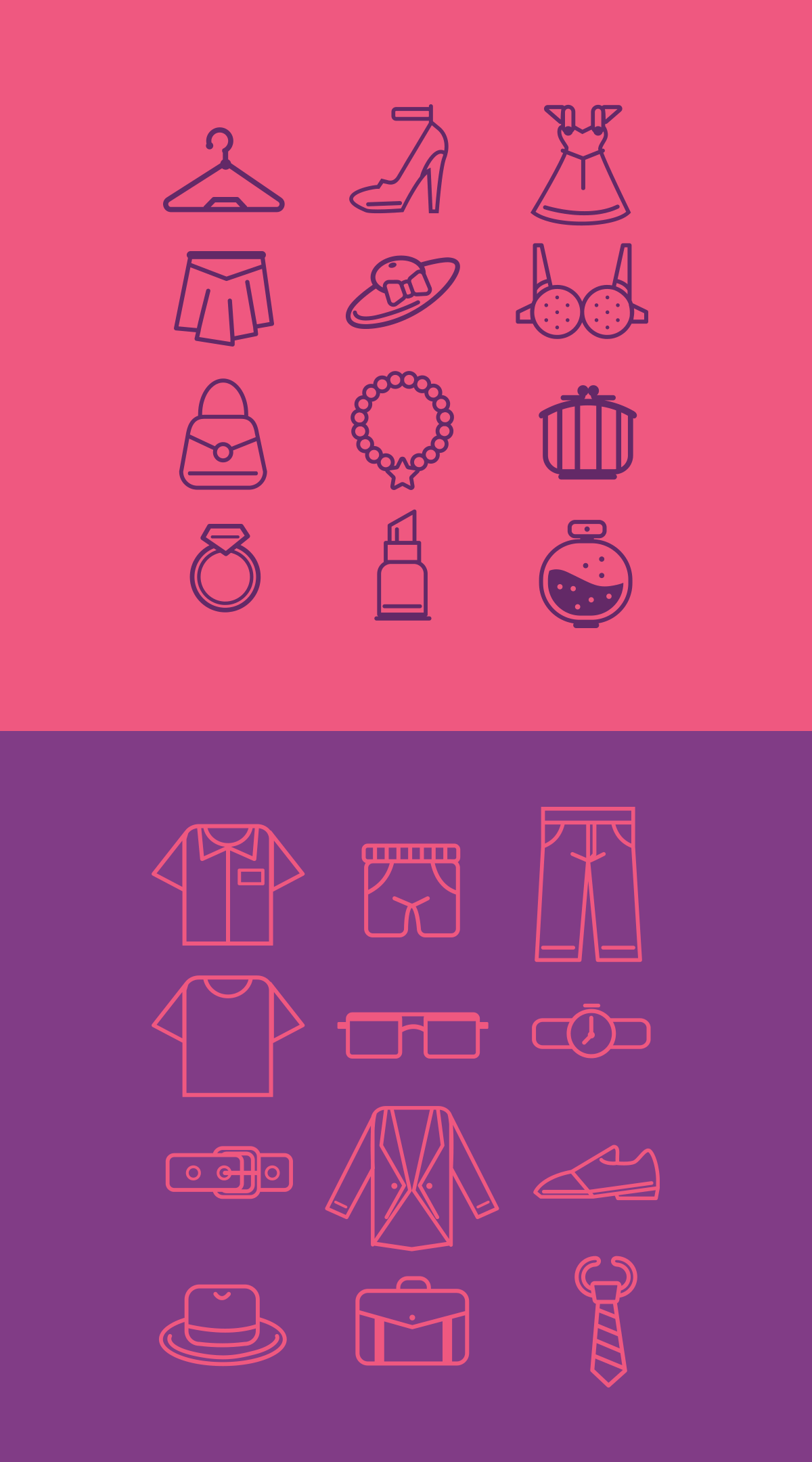 Fashion/Boutique Line Icons