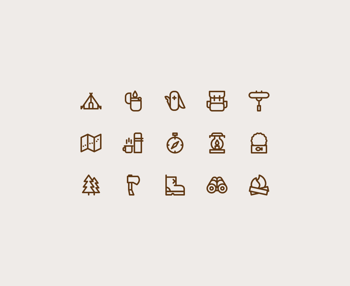 Free Camping Icons