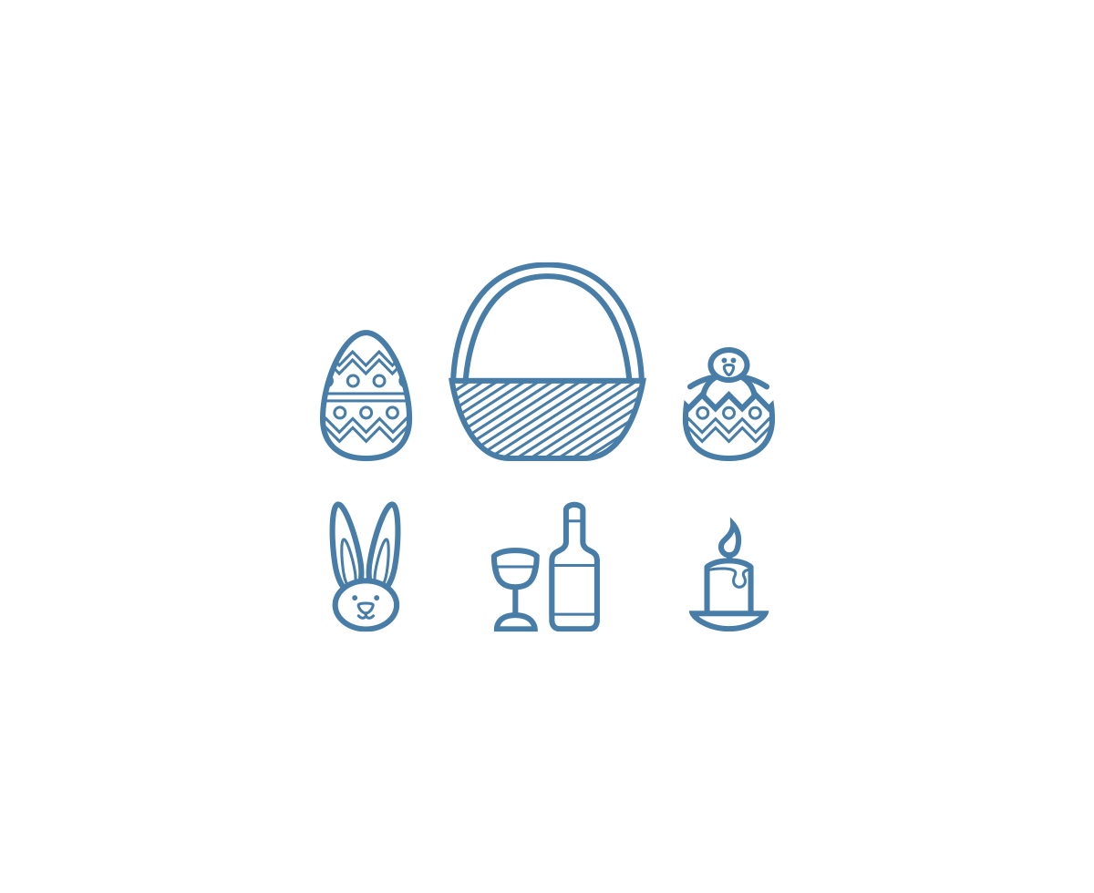 Easter Icon Set