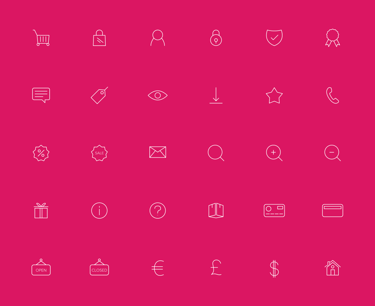 eCommerce Line Icons