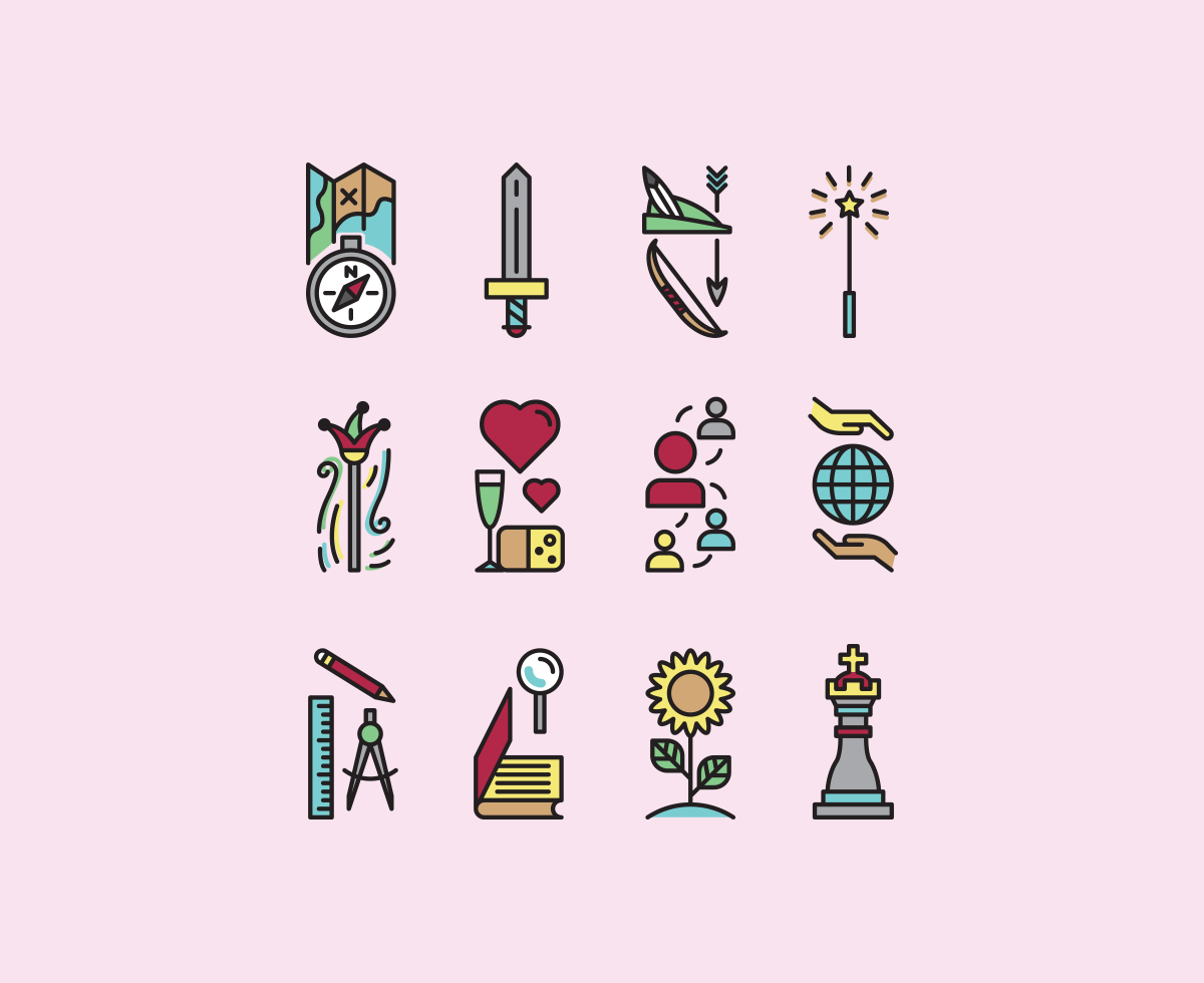 12 Archetype Icons
