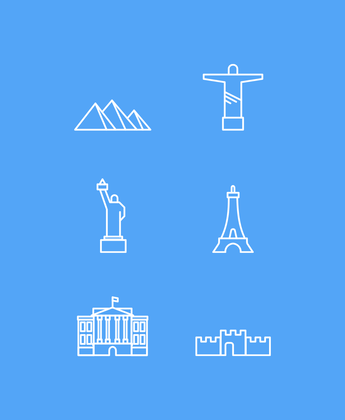 Landmark Icon Set