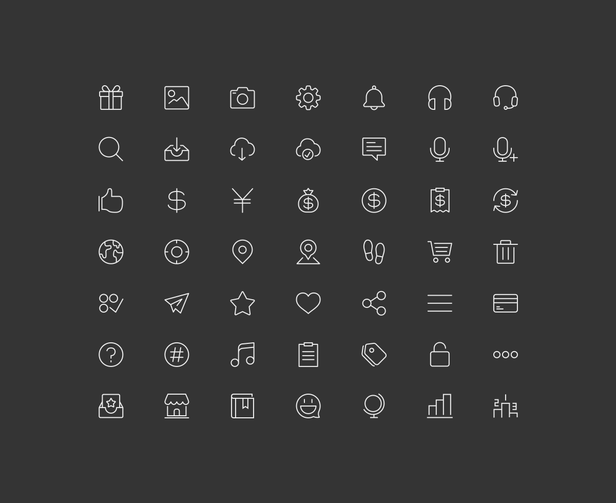 Free Line Icons #2