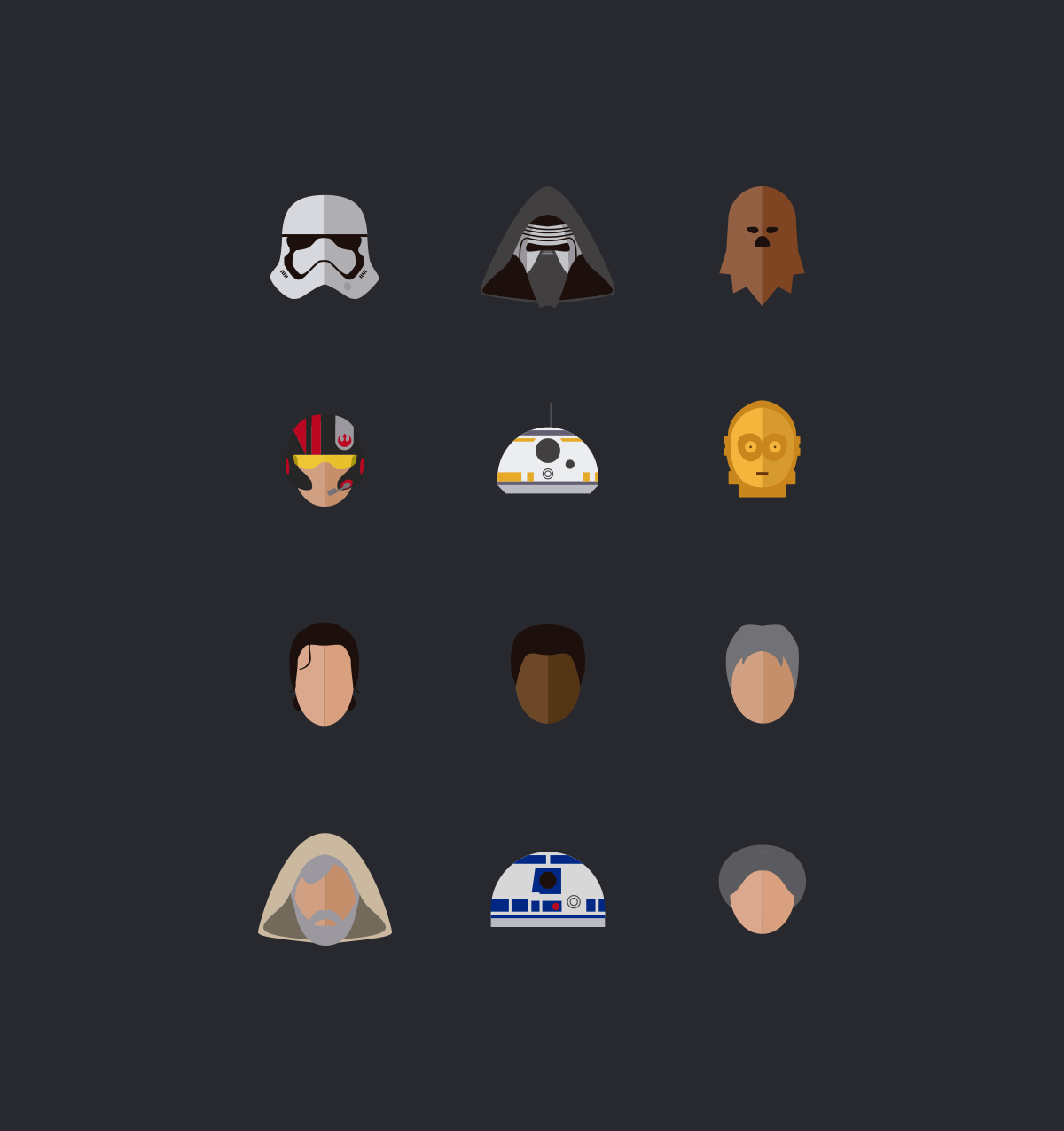 Star Wars, The force awakens - Icons