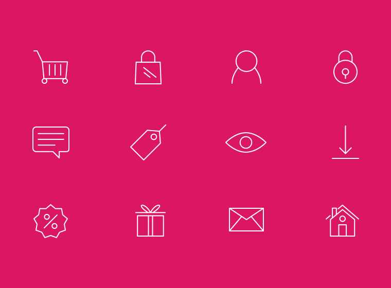 eCommerce Line Icons