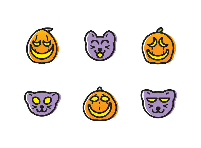 Halloween Pumpkin and Cat